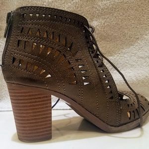 Lace-up heels
